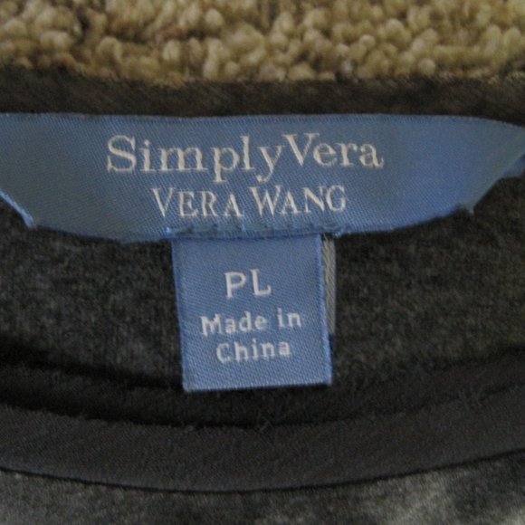 Simply Vera asymmetrical top women's size PL - Picture 4 of 9